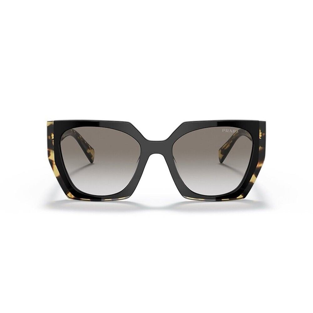 Prada PR 15WS 3890A7 Black Tortoise Grey Gradient Women Sunglasses AUTHENTIC - Picture 3 of 7